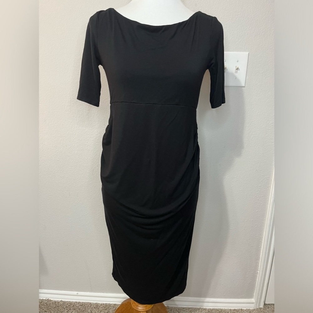 ASOS black stretchy bodycon dress